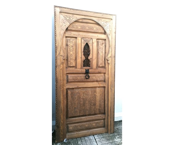 Puerta de madera tallado 5cm de grosor