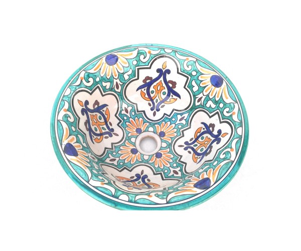 Lavabo cerámica pintada Dama de Elche