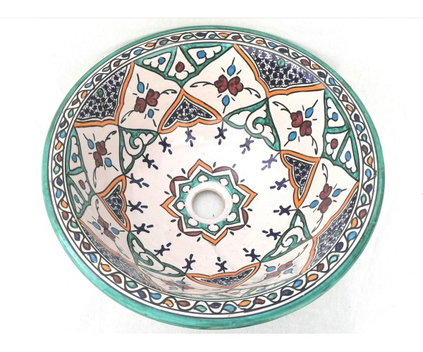 Lavabo cerámica pintado ouarzazate