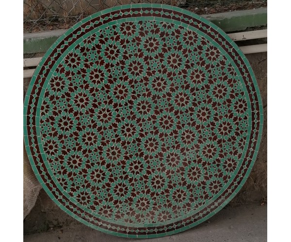 Mesa de mosaico turquesa